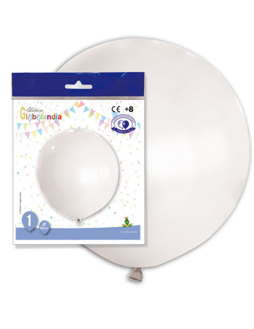 Obří bílý latexový balónek 80 cm