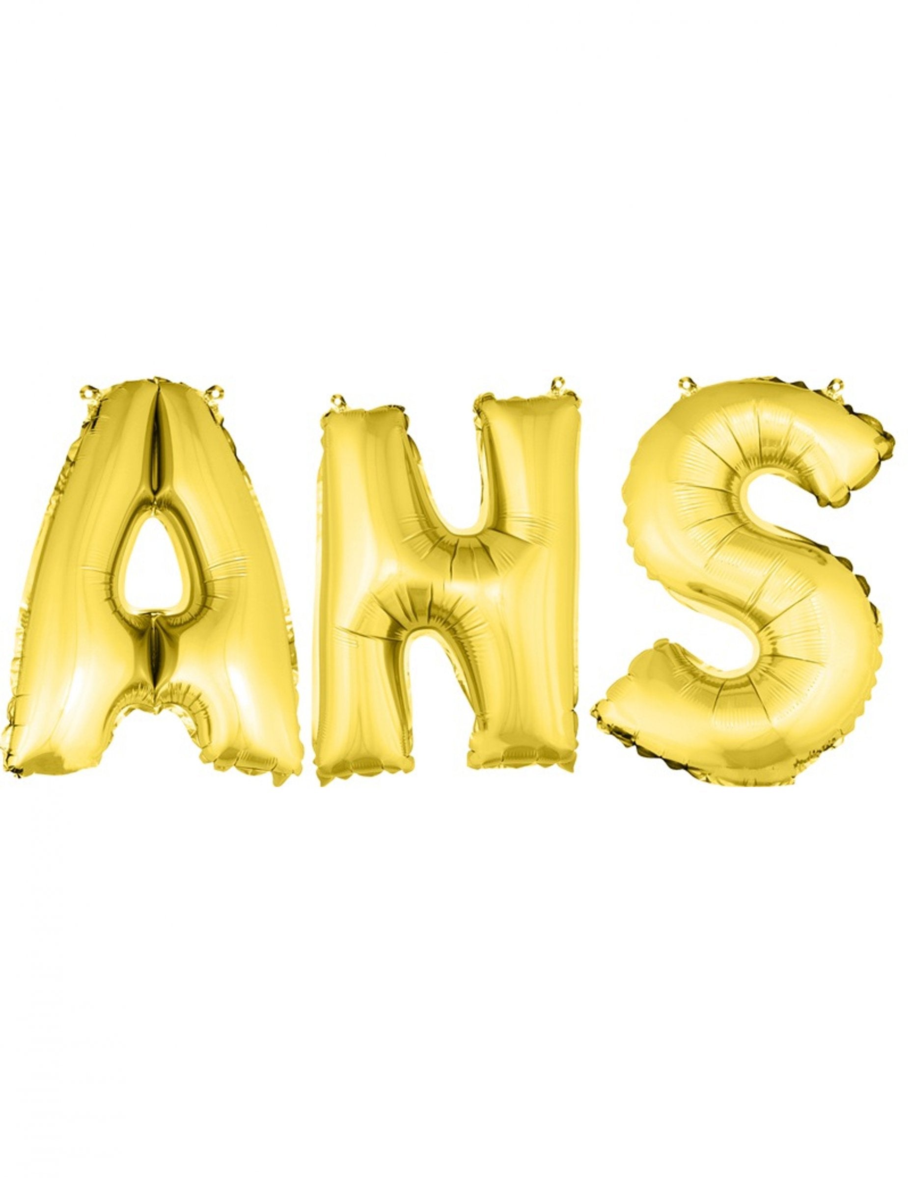 Ballons aluminium lettres ANS pour anniversaire dorés
