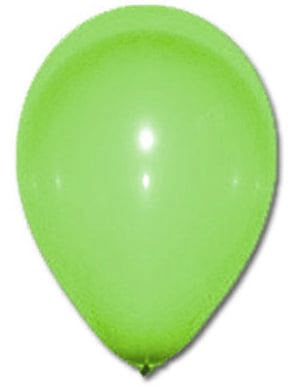 100 zelených balónků 27 cm
