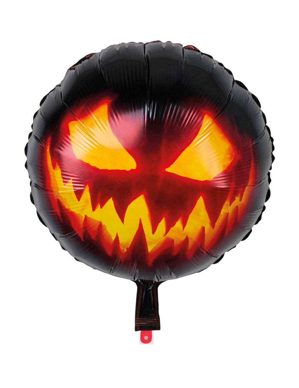 Umístění do halloweenské scény s děsivým hliníkovým balónem dýně