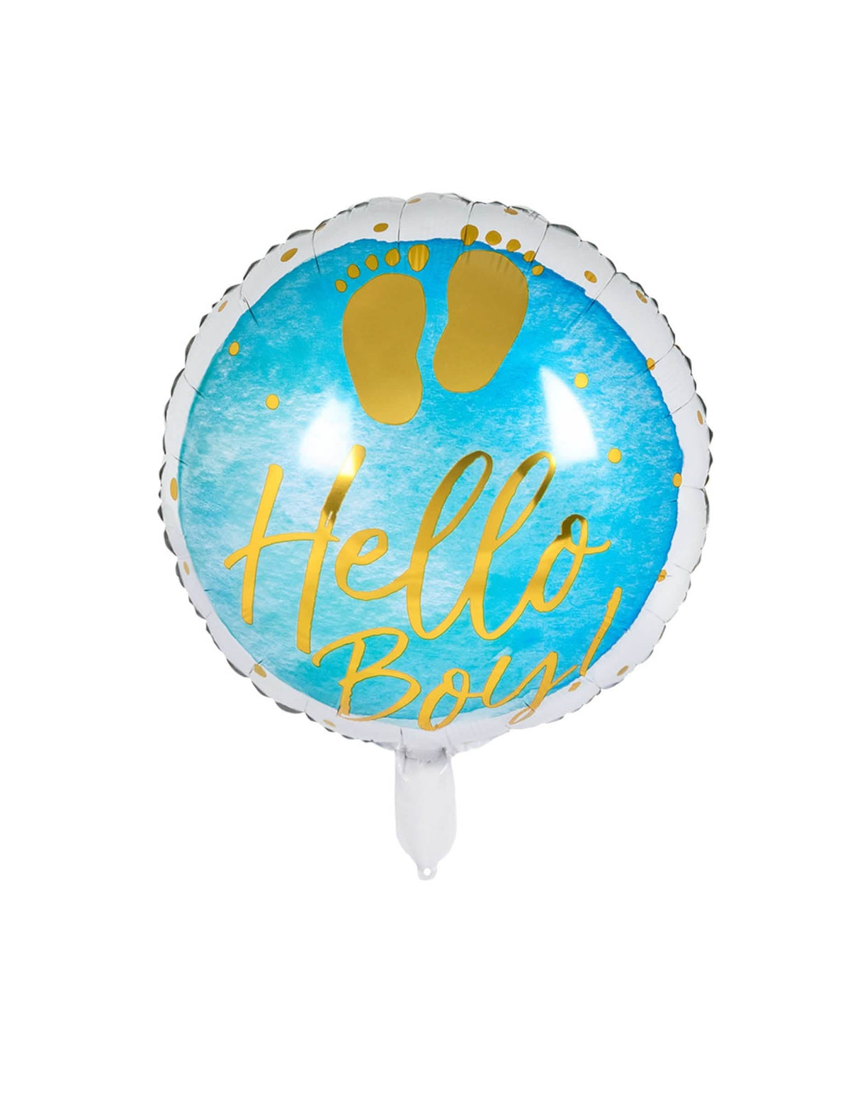 Zobrazení hliníkového balónku Hello Boy pro baby shower