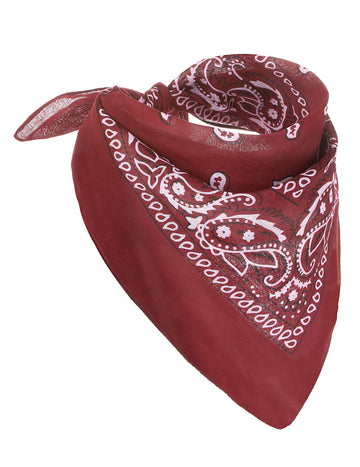 Bandana cowboy pour adulte rouge