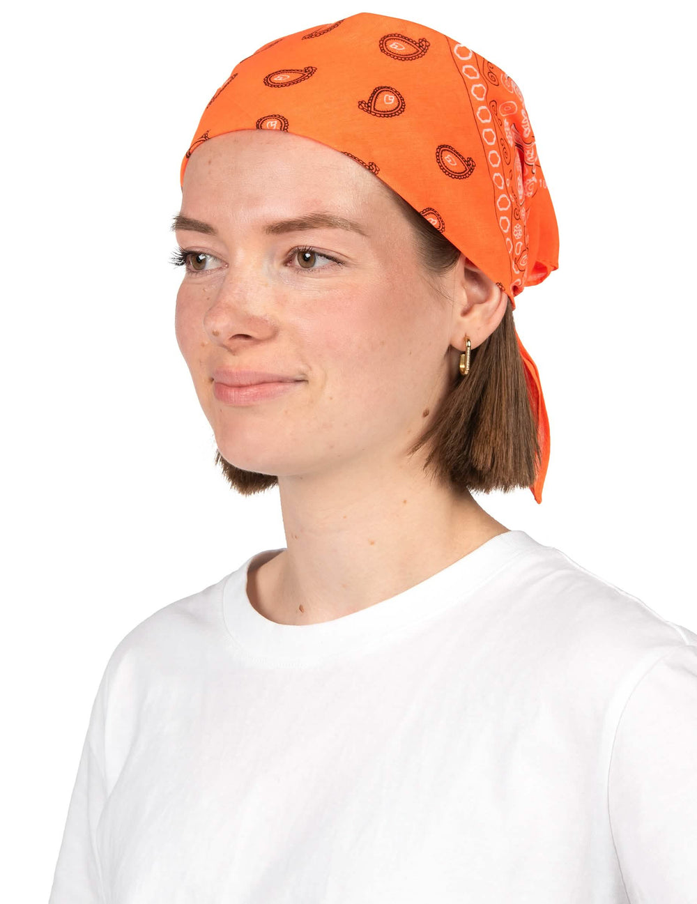 Neonová oranžová bandana pro dospělého