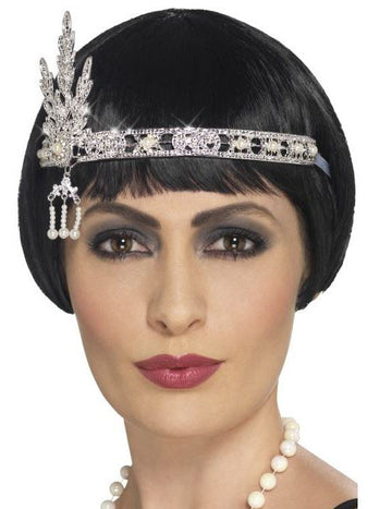 Stříbrná čelenka Charleston s přívěsky pro dospělé