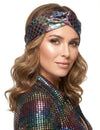 Bandeau disco pour femme multicolore haut de gamme