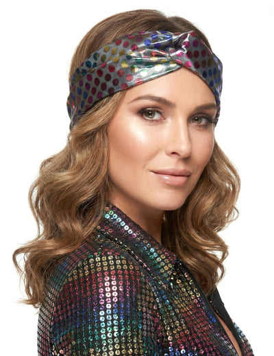 Bandeau disco pour femme multicolore haut de gamme