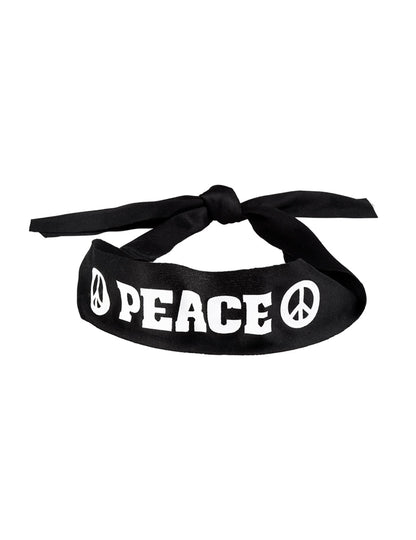 Détail du nœud d'attache du bandeau Peace pour adulte