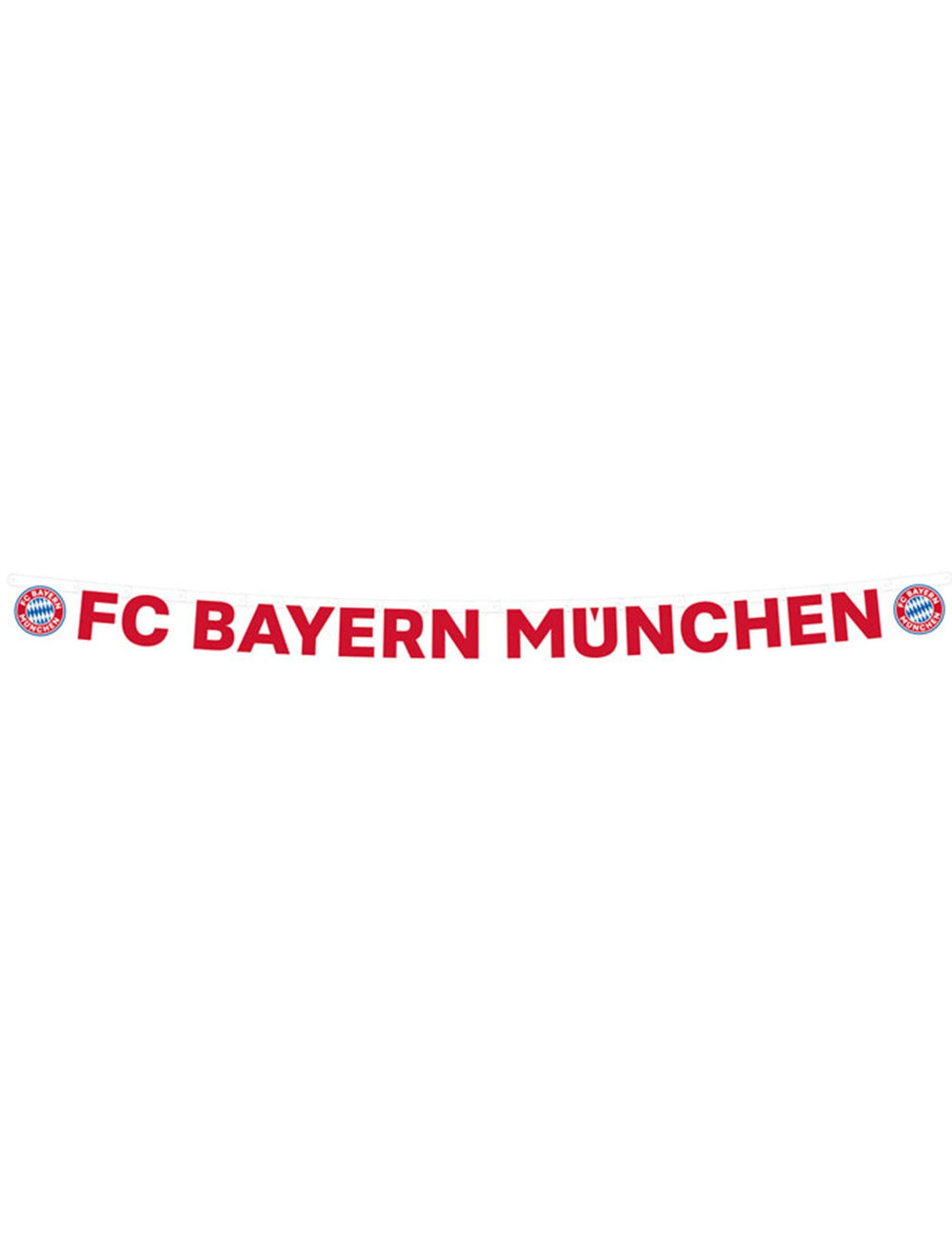 Bannière en carton FC Bayern Munich pour supporters rouge et blanc