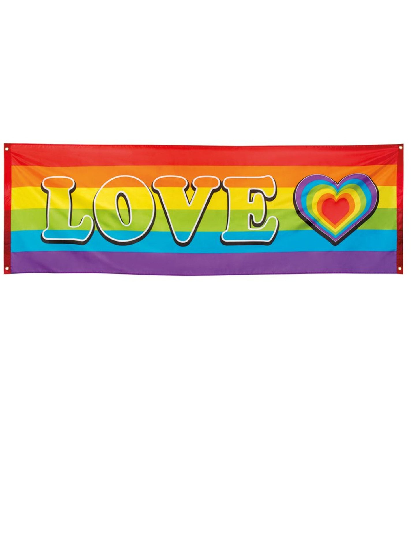 Duhový banner LOVE 74 x 220 cm