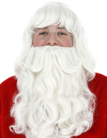 Vousy a paruka pro dospělé Santa Clause