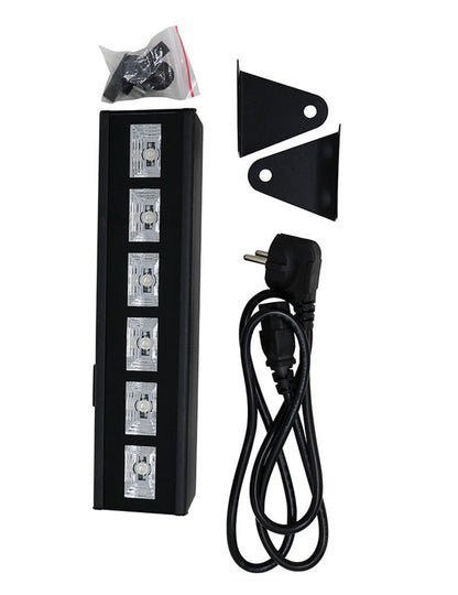 Accessoires fournis de la barre à leds lumière noire pour fête 6x3W