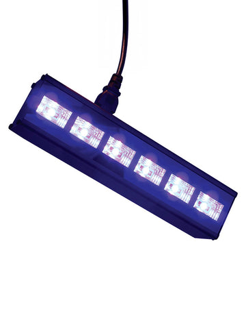 6x3W černá LED světelná rampa
