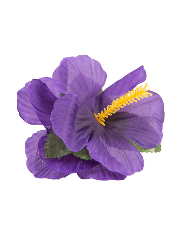 Havajská sponka s fialovým květem