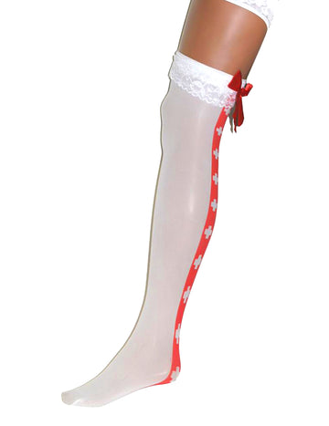 Dámské zdravotní punčochy s mašlí