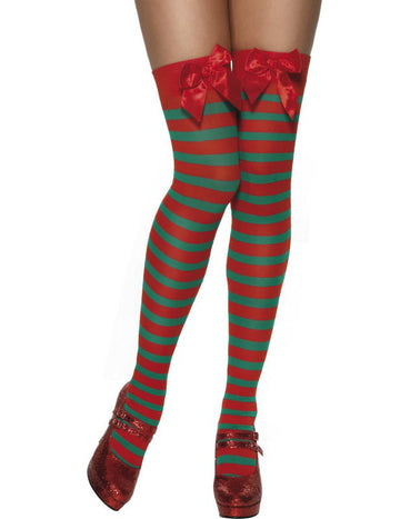 Gestreifte Wichtelstrümpfe Weihnachten für Erwachsene