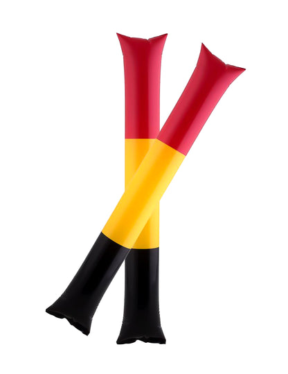 Nafukovací kohoutkové tyče na podporu Belgie černá žlutá červená