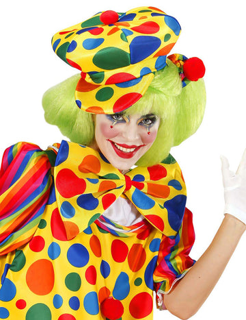 Dospělý klaunský baret s puntíky