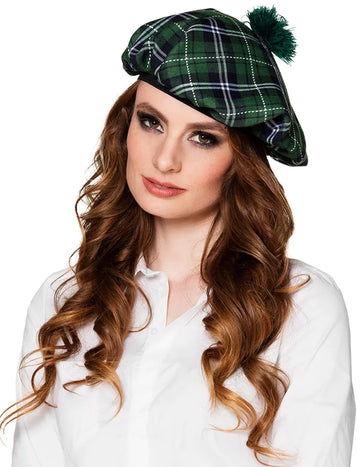 Dospělý zelený skotský baret