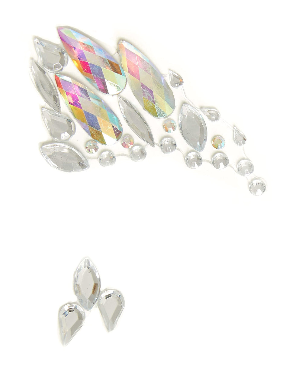 Détail des gemmes des bijoux pour visage adhésifs motifs céleste