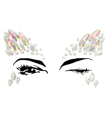 Samolepicí šperky na obličej s nebeským vzorem pro dospělé