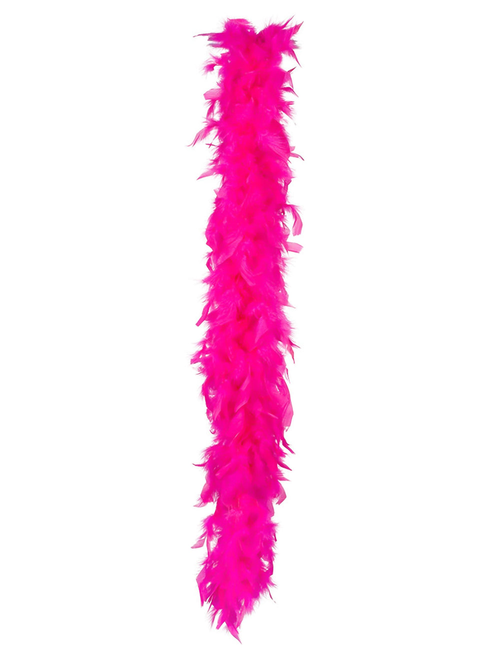 Détail des plumes du boa en plumes pour adulte rose vif 50 g