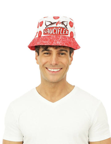 Bob blanc rouge Sauciflex Apéro Adulte