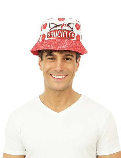 Biela červená kotúčová klobúk Sauciflex Apérro dospelý