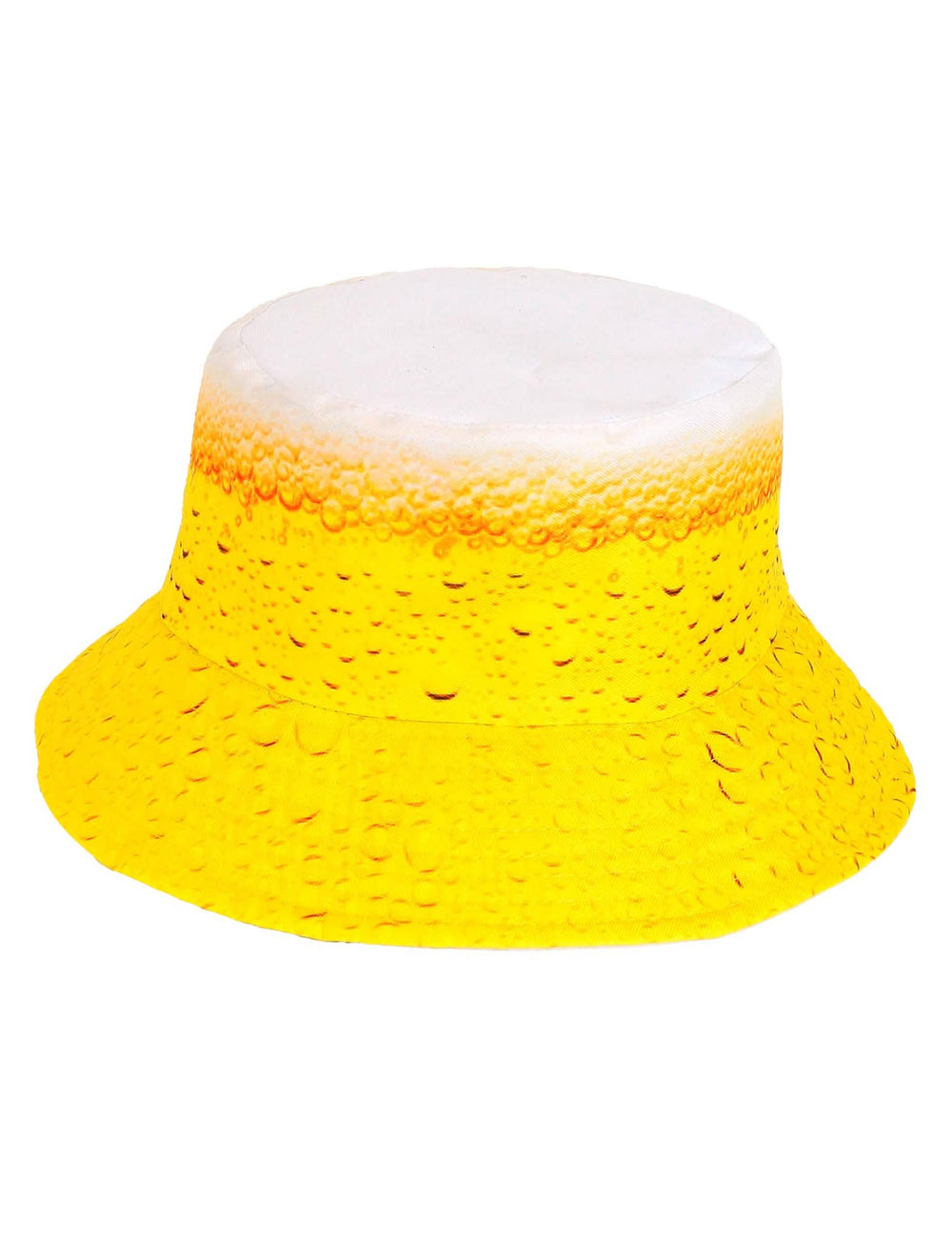 Pohled zepředu na klobouk s potiskem piva