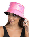 Bob irisé pour adulte rose brillant