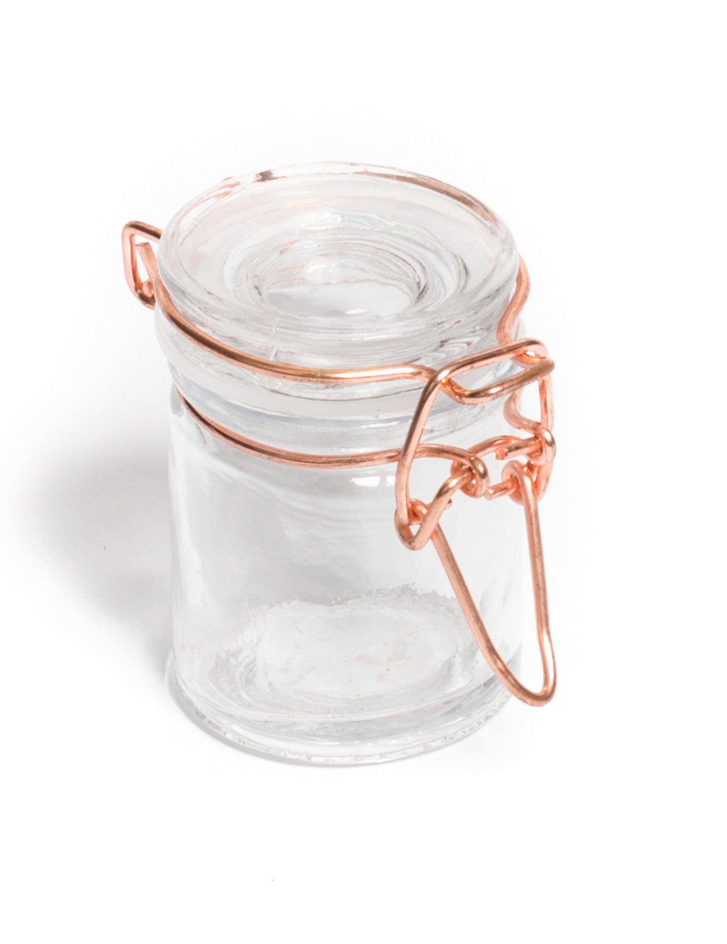Zavařovací sklenice z růžového zlata 4 x 6 cm 40 ml v retro sklenici