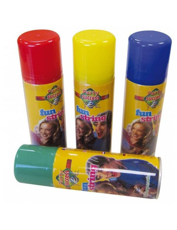 Bombe fils serpentins pour fête multicolore 70 ml