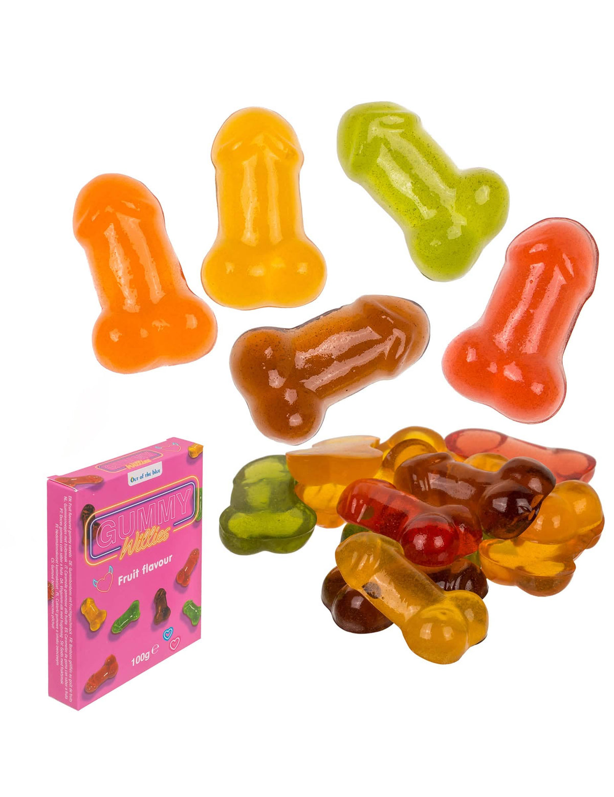 bonbony kočičky penis pro dospělý vícebarevné ovocné