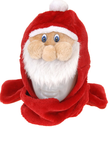 Čepice Santa Clause se šálou pro dospělé