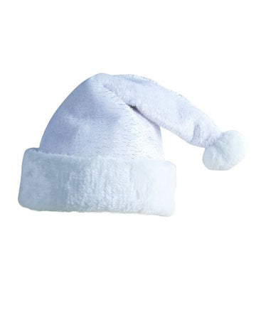 Bílá čepice Santy pro dospělé