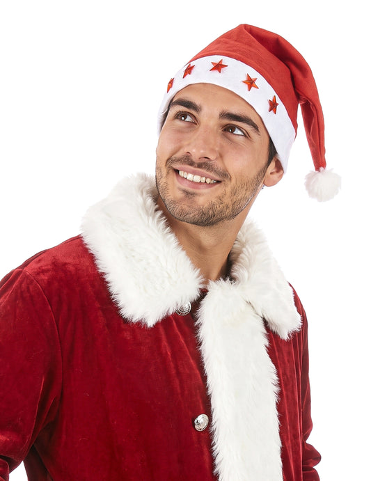 Svítící čepice Santa Clause