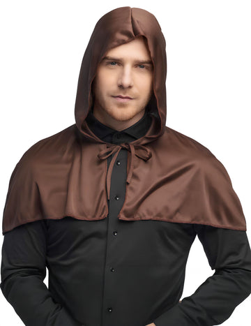 Hnědý středověký klobouk pro dospělé