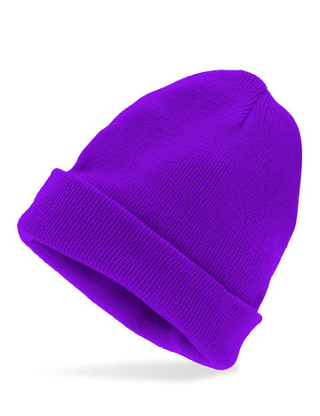 Fialová čepice pro dospělé