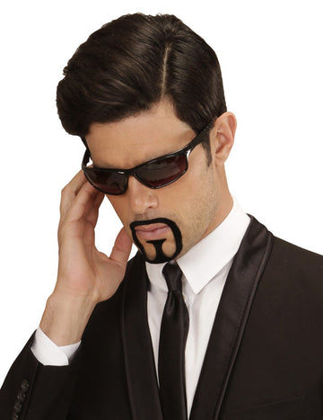 Bouc autofixant pour homme noir