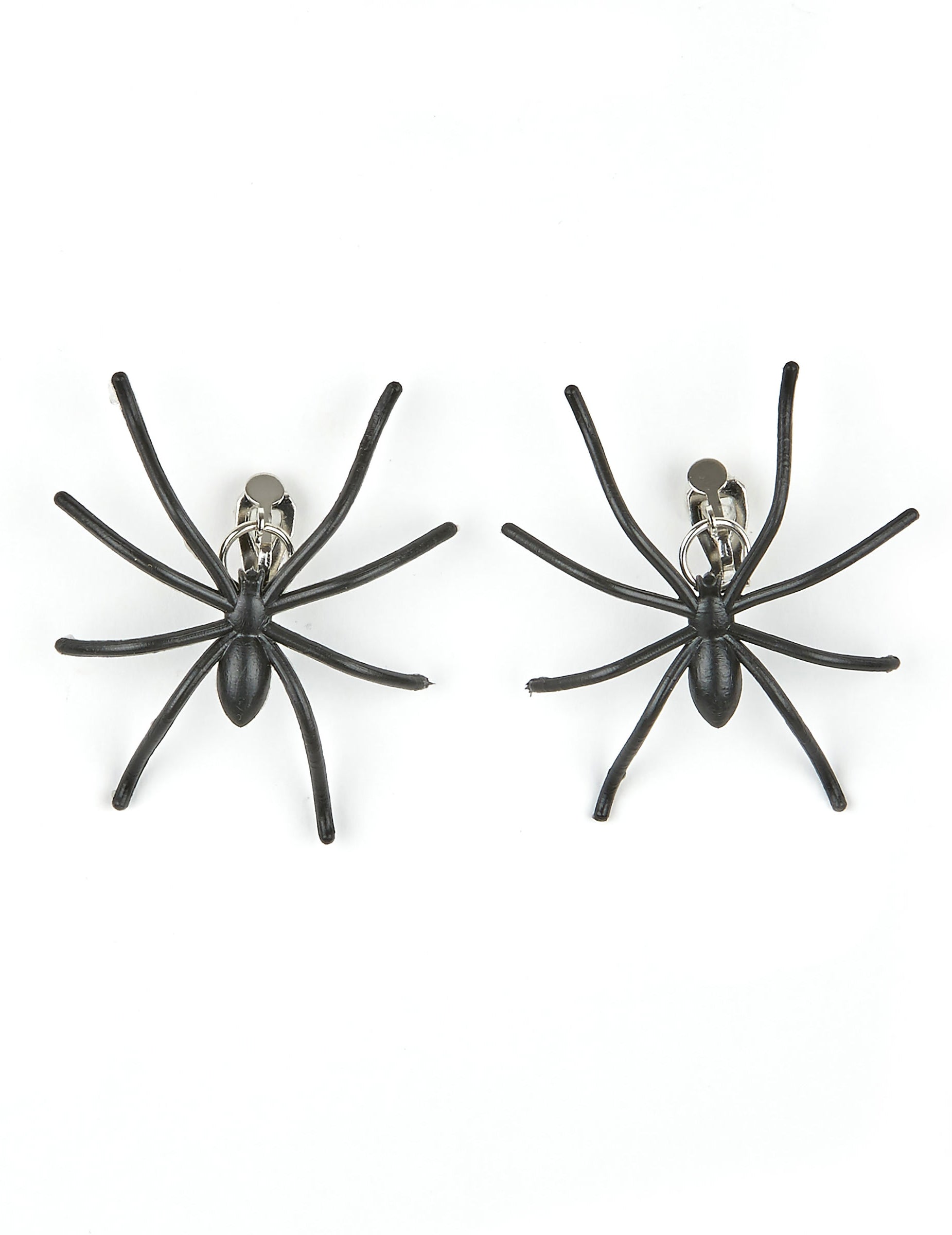 Boucles d'oreilles araignées Halloween pour adulte noires