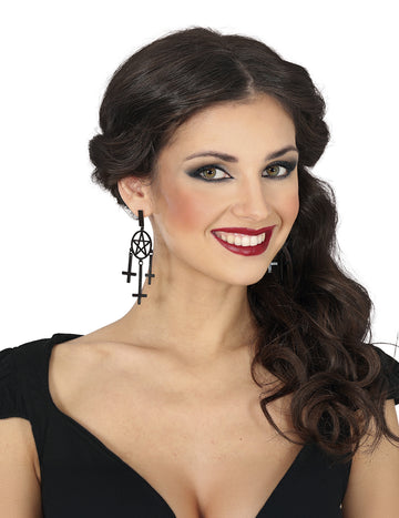 Černé gotické náušnice pro dospělé