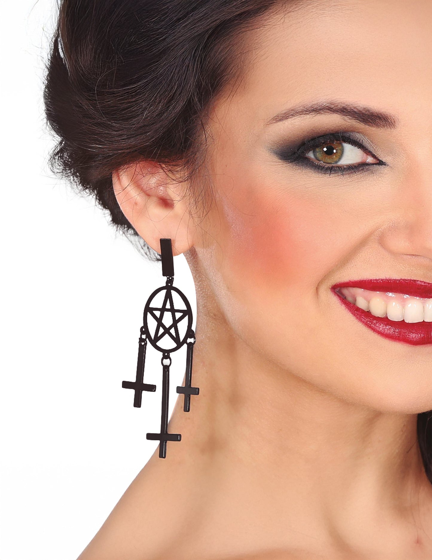 Černé gotické náušnice pro dospělé