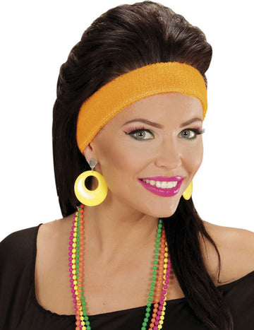 Náušnice pro dospělé s fluorescenčními žlutými motivy