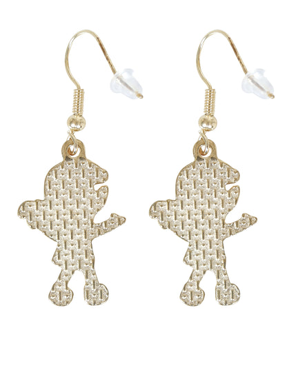 Kovové náušnice s vánočními skřítky 