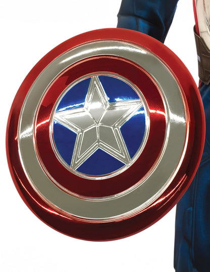 Kovový plastový štít Captain America™ 30 cm dítě