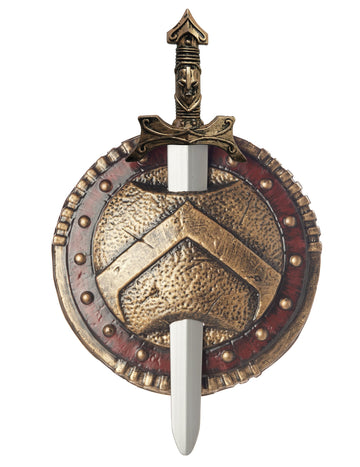 Plastový spartánský štít a meč