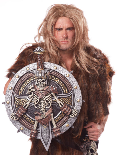 Plastový štít a vikingský meč