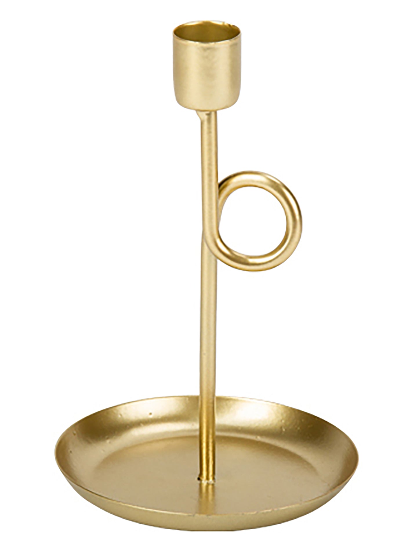 Zlatý mosazný stojací svícen 16.5 cm dekorace na stůl