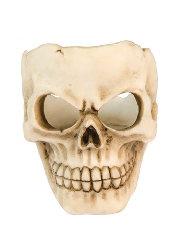 Bougeoir tête de mort souriante 6 cm