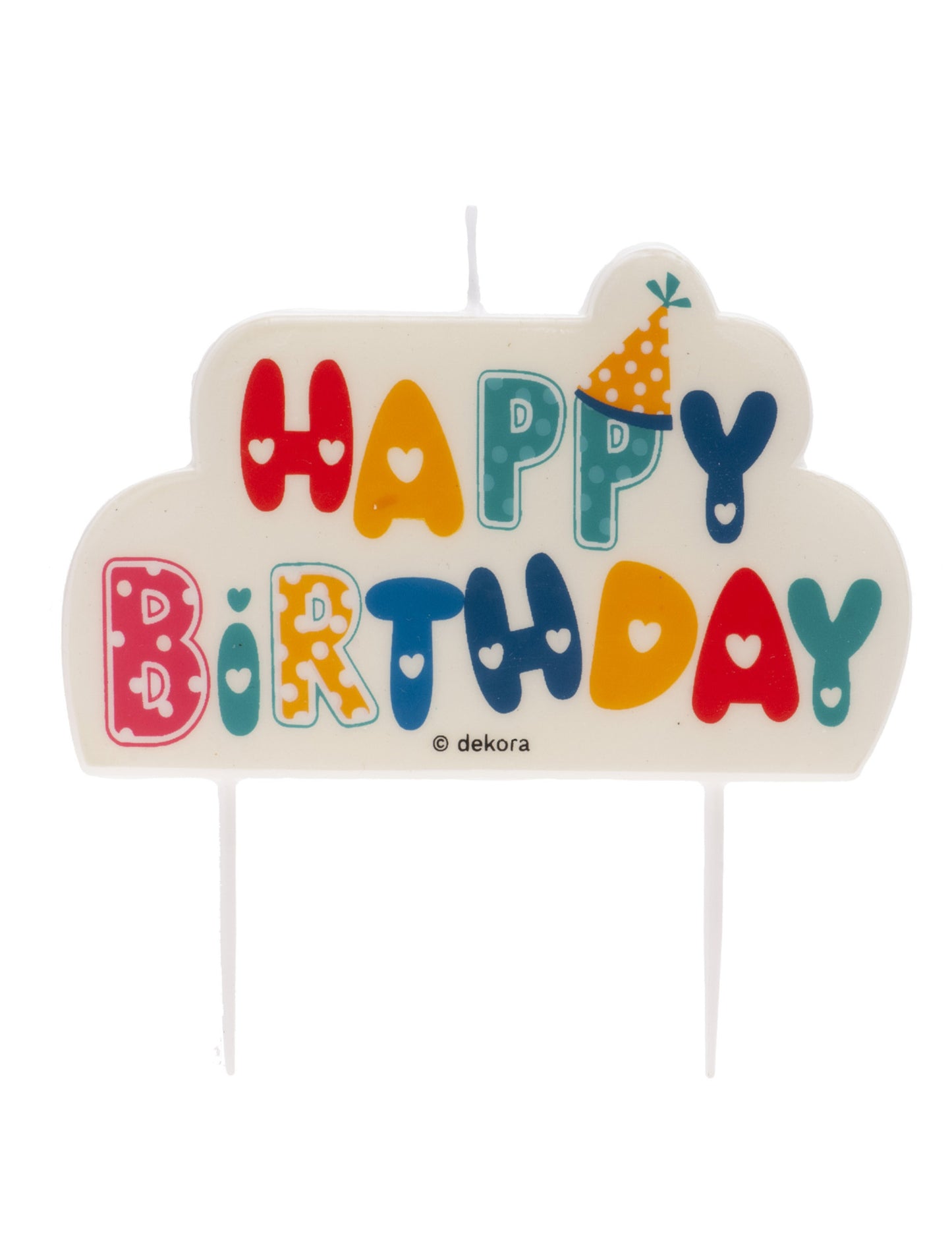 Slavnostní svíčka k narozeninám 10 x 6 cm na dort