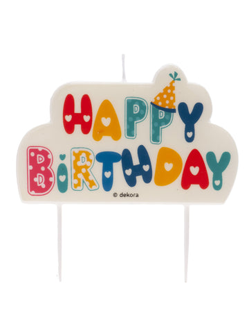 Slavnostní svíčka k narozeninám 10 x 6 cm na dort